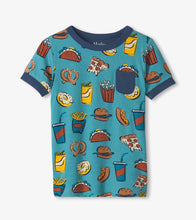 Load image into Gallery viewer, Hatley Boys Carnival Food Bamboo Short Pajama Set
