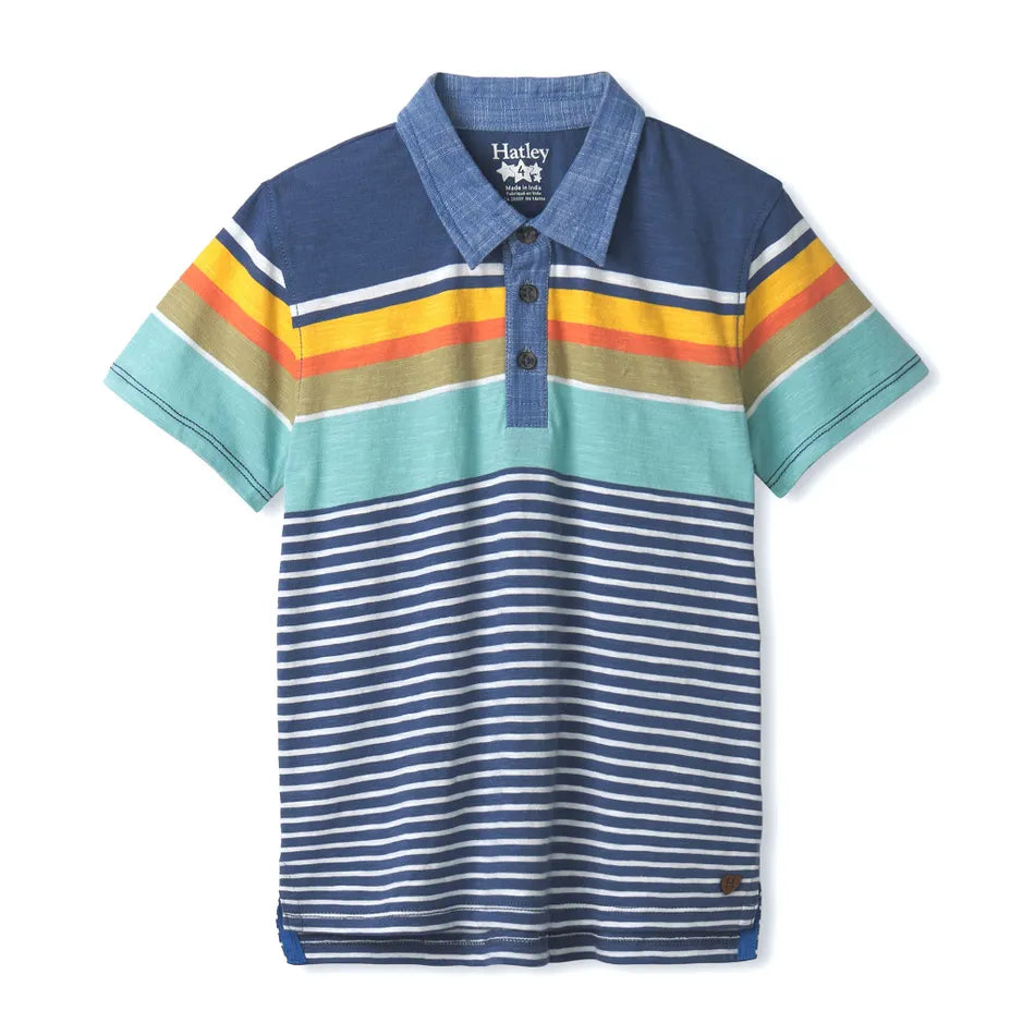 Hatley Boys Nautical Stripes Polo Tee