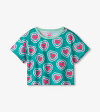 Load image into Gallery viewer, Hatley Girls Glowing Hearts Tee and Shorts Pajama Set
