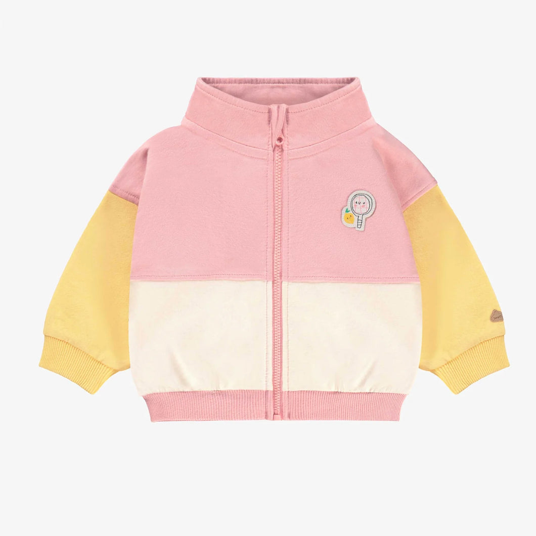 Souris Mini Baby Girls Zip Up - Pink