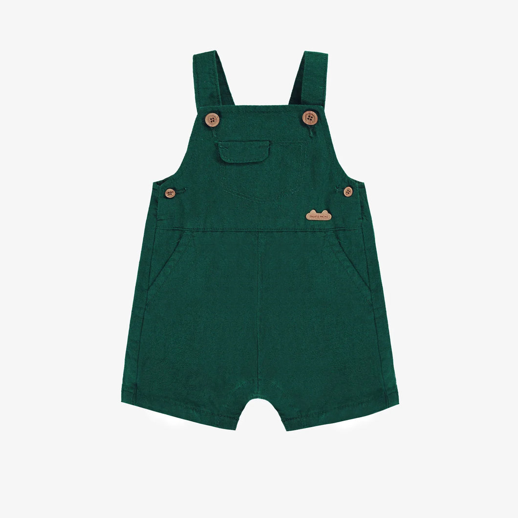 Souris Mini Baby Boys Overalls w/Adjustable Straps - Green