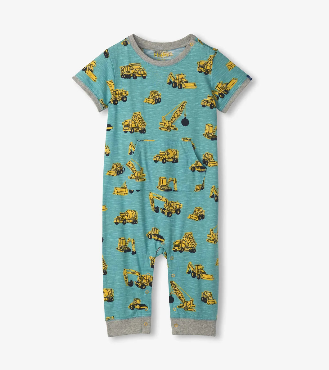 Hatley Baby Boys Under Construction Jersey Romper