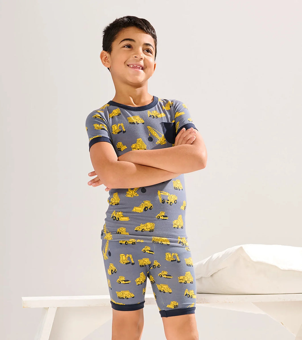 Hatley Boys Under Construction Bamboo Short Pajama Set