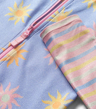 Load image into Gallery viewer, Hatley Girls Lavender Sunshine Long Sleeve One-Piece Rashguard Swimsuit
