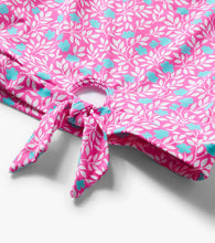 Load image into Gallery viewer, Hatley Girls Pink Floral Stripes Tie-Front Two-Piece Swimsuit
