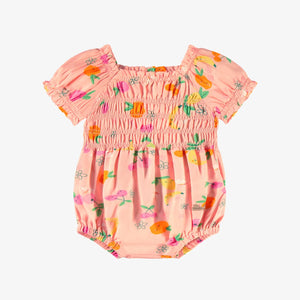 Souris Mini Baby Girls Viscose One Piece - Fruit Print on Pink