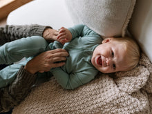Load image into Gallery viewer, ZippyJamz Sage &amp; Sound Footed Sleeper
