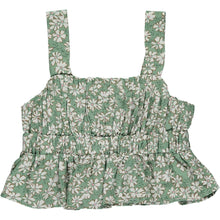 Load image into Gallery viewer, Vignette Girls Samira Top - Green Daisy
