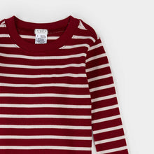 Load image into Gallery viewer, Petit Lem Scarlet Red Striped Thermal PJ Set
