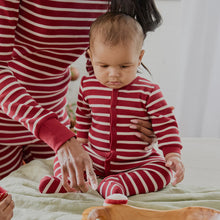Load image into Gallery viewer, Petit Lem Baby Scarlet Red Striped Thermal Sleeper
