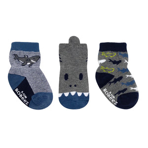 Robeez Baby Boys Basics Kick-Proof Socks - Sharks