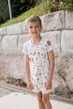 Load image into Gallery viewer, Bambi &amp; Birdie Kids Lounge Short Set - Surf Shack
