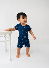 Load image into Gallery viewer, Belan J. Baby Short Sleeve Shortall Romper - Blueberries

