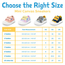 Load image into Gallery viewer, Jan &amp; Jul Toddler Mini Canvas Sneakers
