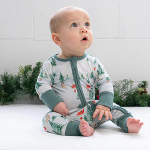 Belan.J Baby Footless Zipper Sleeper - Sleigh Ride