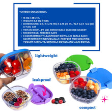 Load image into Gallery viewer, Yumbox Leakproof Snack Bowl w/ 3 Compartments
