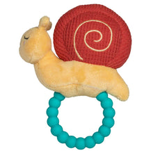 Load image into Gallery viewer, Mary Meyer Teether Rattle Skippy Snail
