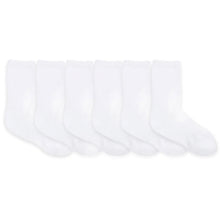 Load image into Gallery viewer, Robeez 6 Pack Kids Socks - Solid CREW
