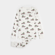 Load image into Gallery viewer, Petit Lem Station Wagon Print on Off-White Women&#39;s PJ Set

