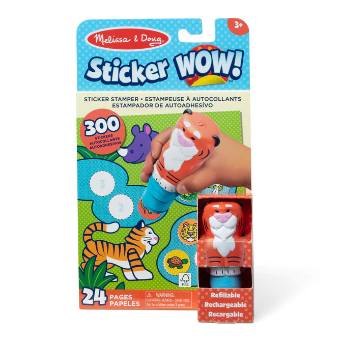 Melissa & Doug Sticker WOW!® Activity Pad & Sticker Stamper - Tiger