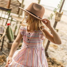 Load image into Gallery viewer, Souris Mini Girls Dress with Colourful Stripes

