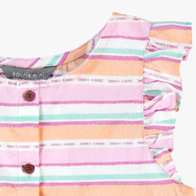 Load image into Gallery viewer, Souris Mini Girls Dress with Colourful Stripes
