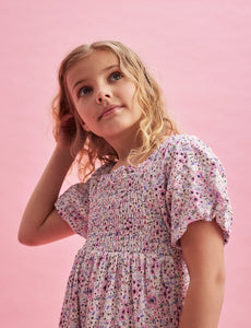 Creamie Girls Dress - Buttercream