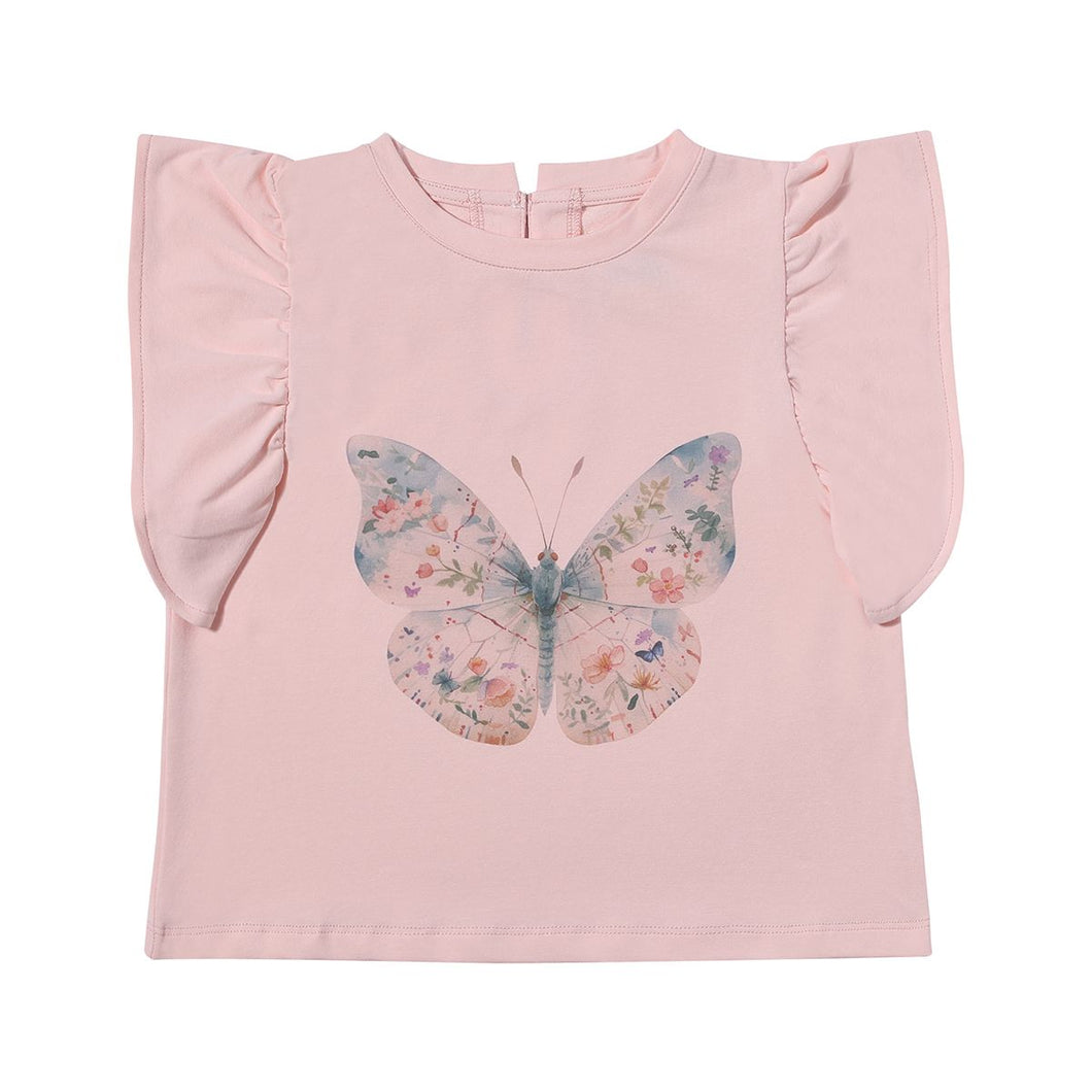 Vignette Girls Sutton T-Shirt - Blue Butterfly