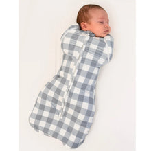 Load image into Gallery viewer, Belan.J Convertible Swaddle Sack (1.0 TOG) - Denim Plaid
