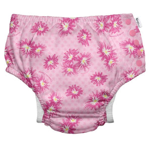 iPlay Snap Reusable Absorbent Swim Diaper - Pink Chilenito Cactus Flower