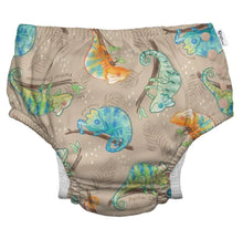 Load image into Gallery viewer, iPlay Snap Reusable Absorbent Swim Diaper - Sand Panther Chameleon
