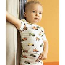 Load image into Gallery viewer, Coccoli Boys Short Sleeve Pajama Set - Jeeps on Cream
