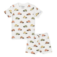 Load image into Gallery viewer, Coccoli Boys Short Sleeve Pajama Set - Jeeps on Cream
