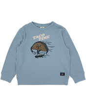 Load image into Gallery viewer, Feather 4 Arrow Boys Taco Time Hacci Pullover - Washed Indigo
