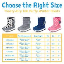 Load image into Gallery viewer, Jan &amp; Jul Kids Toasty-Dry Tall Puffy Winter Boots
