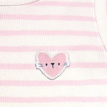 Load image into Gallery viewer, Souris Mini Girls Tank Top - Pink Stripes
