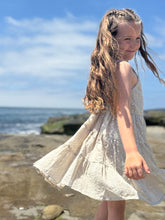 Load image into Gallery viewer, Vignette Girls Tess Dress - Oatmeal Embroidered
