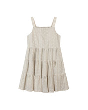 Load image into Gallery viewer, Vignette Girls Tess Dress - Oatmeal Embroidered
