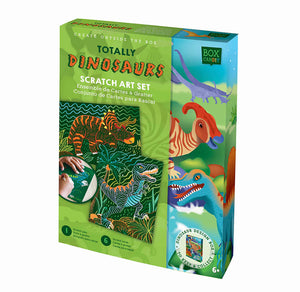 Box Candiy Totally Dinosaur Scratch Art Set