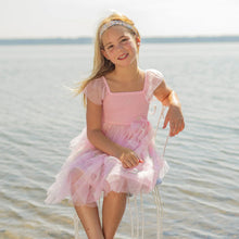 Load image into Gallery viewer, Souris Mini Girls Dress in Soft Tulle - Pink
