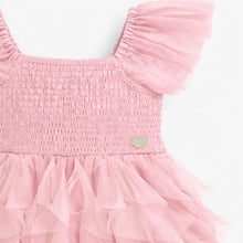 Load image into Gallery viewer, Souris Mini Girls Dress in Soft Tulle - Pink
