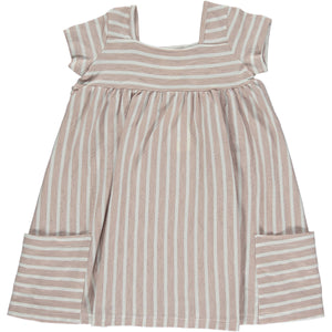 Vignette Girls Rylie Dress - Lavender/Ivory Stripe