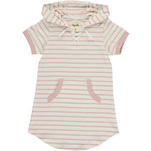 Load image into Gallery viewer, Vignette Girls Tracey Dress - Pink/Ivory Stripe
