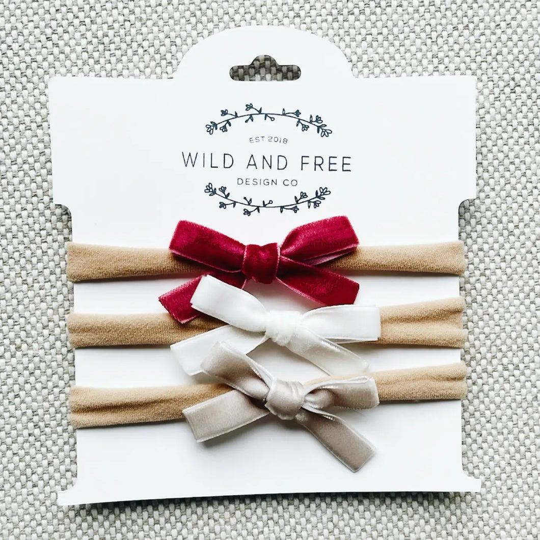 Wild And Free Design Co. Velvet Bow Set