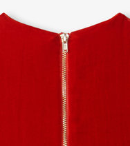 Load image into Gallery viewer, Hatley Girls Red Velvet Smocked Panel Dress
