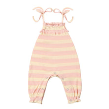 Load image into Gallery viewer, Vignette Baby Girls Victoria Romper - Light Pink Stripe Rib
