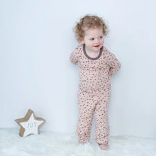 Load image into Gallery viewer, Silkberry Girls Bamboo Long Sleeve Pajama Set - Doodle Hearts Print
