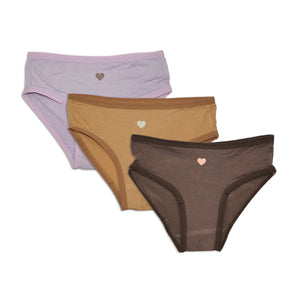 Silkberry Bamboo Girls Bikini Underwear 3PK - Antler/Fairy/Prairie