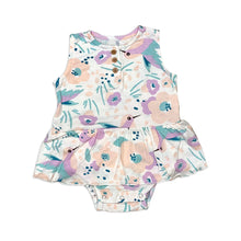 Load image into Gallery viewer, Silkberry Baby Girls Bamboo Skirt Bodysuit - Hummingbird Garden Print
