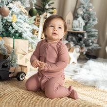 Load image into Gallery viewer, Silkberry Baby Bamboo Fleece Footie w/ Zipper - Chocolate
